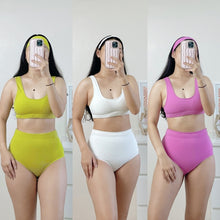 Load image into Gallery viewer, Basic 2pc Swimsuit w/ Head Band EM268
