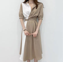 Load image into Gallery viewer, Korean Style Two Toned Dress #C26
